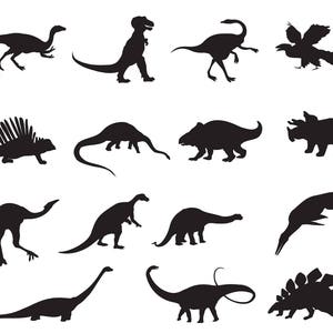 Dinosaurier Svg Kontur Sammlung Schablone Vorlage Cricut Kamee