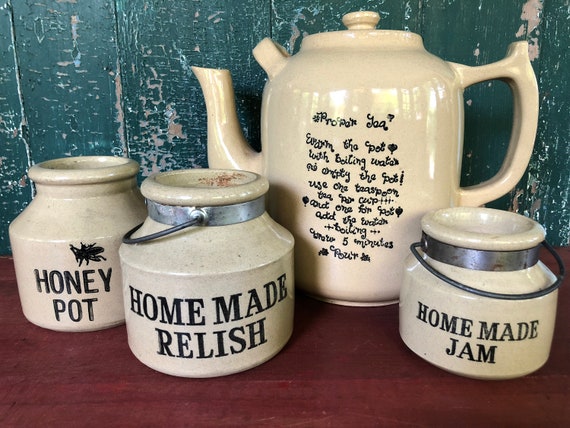 English Moira Pottery Pitcher Jars Pottery Country Etsy