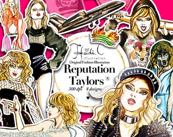 Taylor Swift-Reputation-Stickers-Taylor Swift Gift-Clipart-Taylor Swift Birthday-Taylor Swift Party-Art-Printables-Swifties-Digital Download