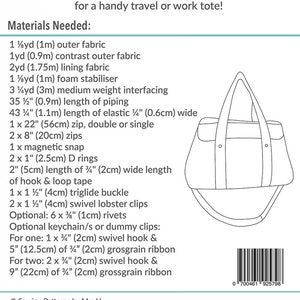 The Nappy Bag Diaper Craft Mrs. H Sewing Pattern Finished Size - Etsy