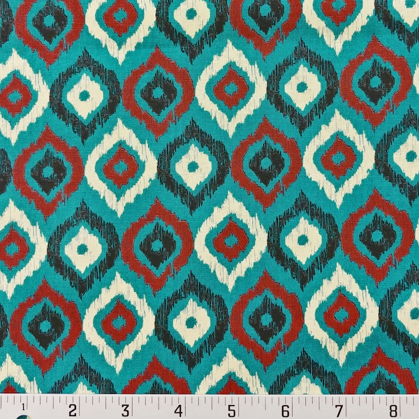 Mystic Teal- Organic Handloom Cotton Ikat With Side Detailings (Optional Pants)