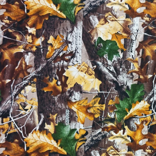 Realtree All Over Cotton Quilt Fabric Realtree Sykel Camo Hunting Forest Leaves