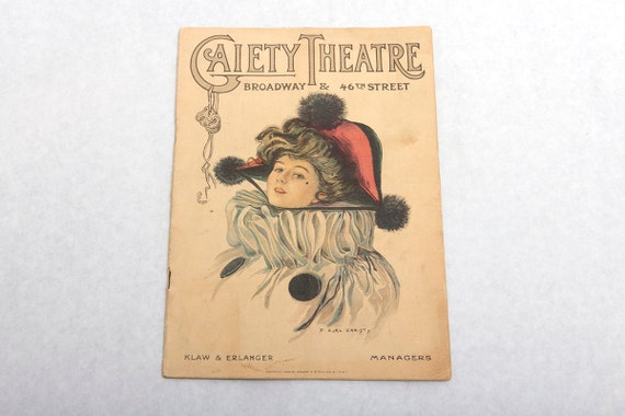 Sick-A-Bed 1918 Gaiety Theatre Playbill