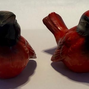 Vintage Goebel Figur Paar rote Vögel Deutschland