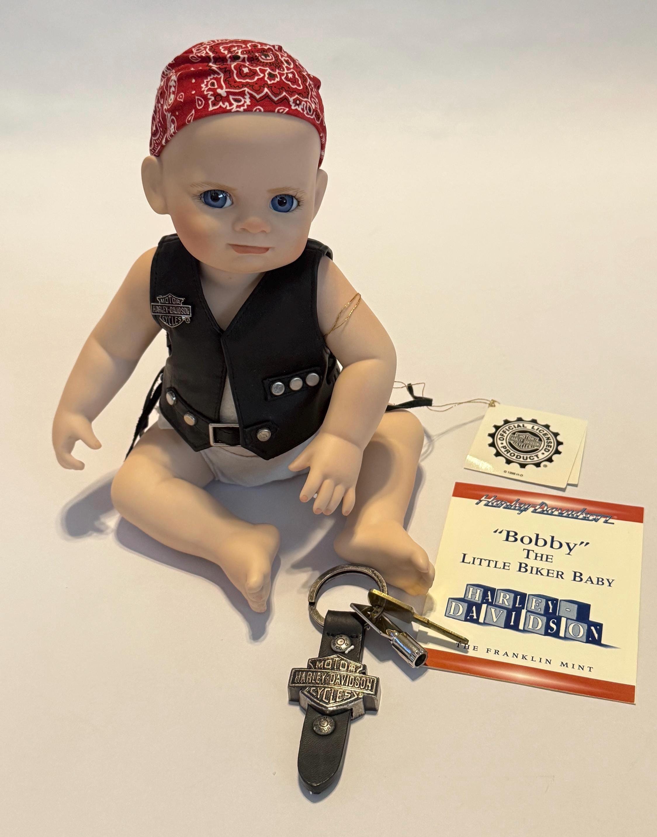 Bobby the Little Biker Babyフランクリンミントハーレー Harley Davidson Franklin Mint Bobby Little Biker Baby Porcelain