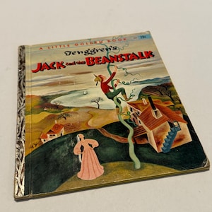 Vintage 1956 A Little Golden Book Tenggren’s Jack And The Beanstalk Illustrated Classic
