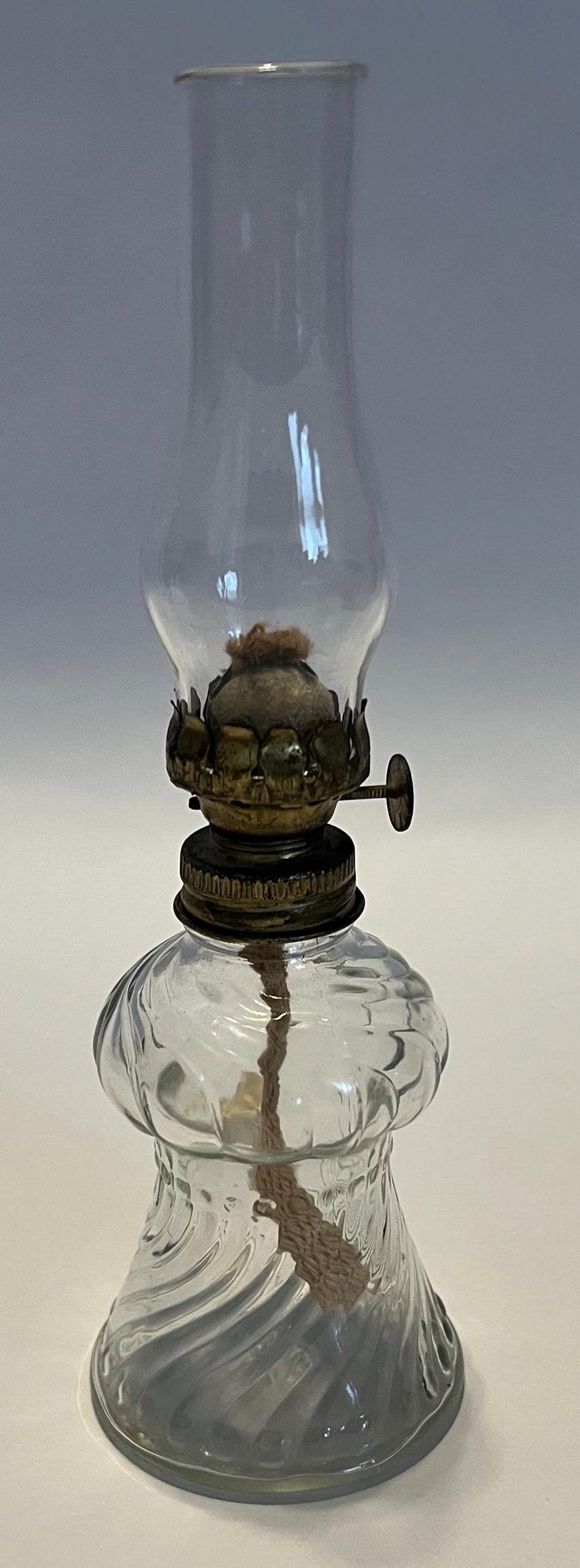 Vintage Small Hurricane Lamp Lantern Glass 8 1/2” Tall - Etsy