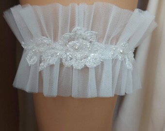 Lace wedding garter ivory pearls garter for bride lace bridal garter off white garter bridal ivory pearls garter for wedding toss garter