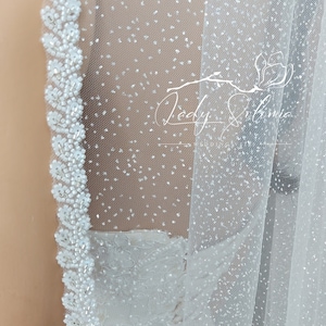Shimmer beaded glitter veil beaded sparkle bridal veil glitter wedding veil cathedral shimmy veil fingertip glitter veil beaded wedding veil