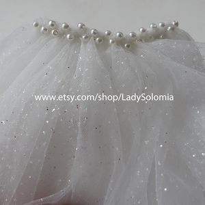 Glitter Bridal Veil, Glitter wedding veil, Sparkle Veil, Tulle with glitter, One tier veil, Raw Cut Edge veil, Cathedral long sparkling veil
