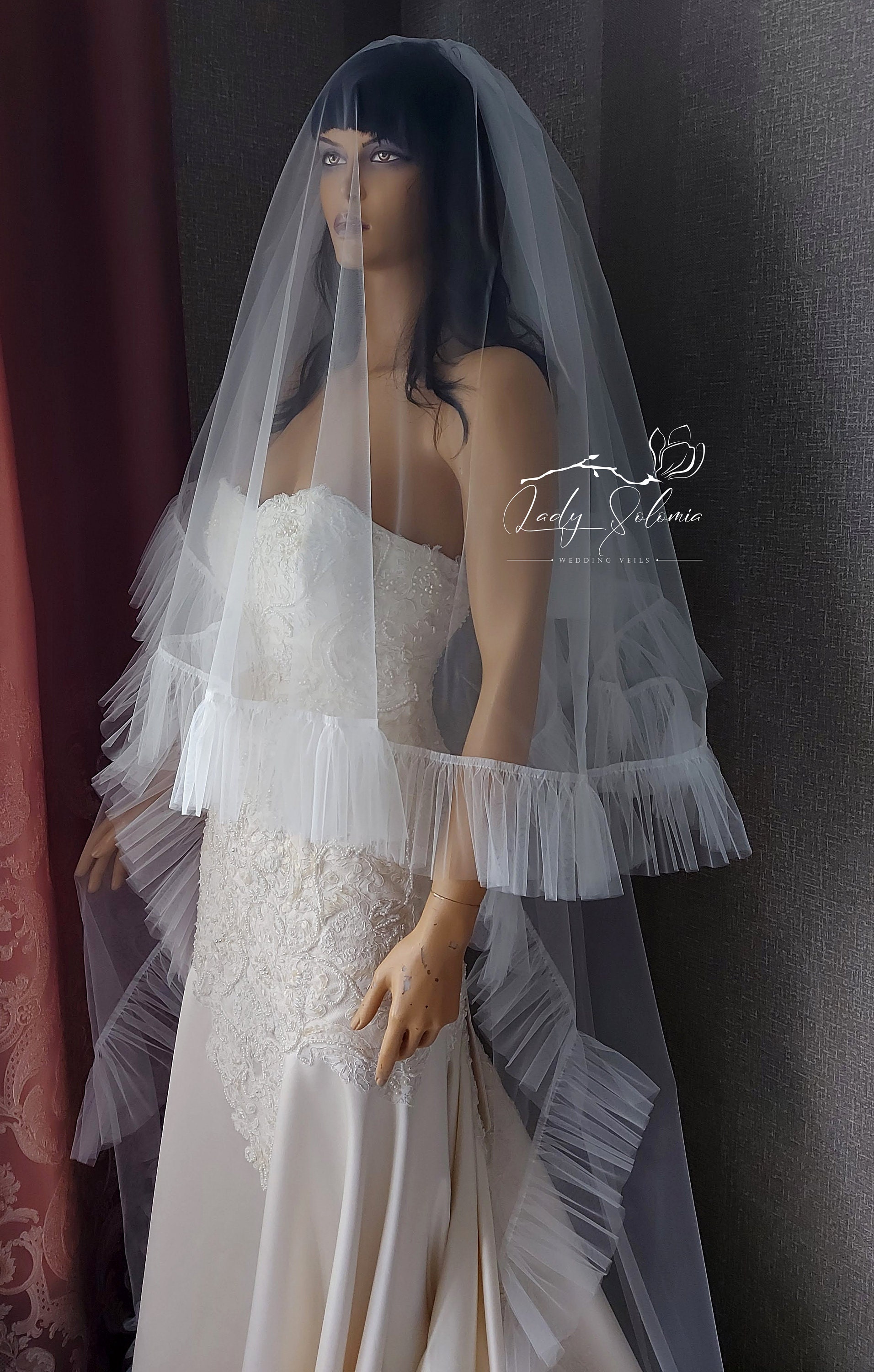 Wedding Veil Boho Fringe - Etsy