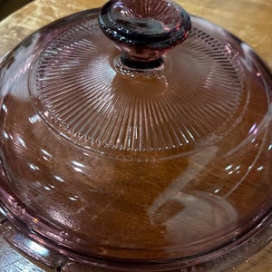 1 v c a Pyrex vision cranberry replacement lid Corning