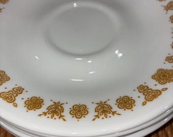 Juego de 9 platillos Corelle Butterfly Gold (modelo descatalogado de 1970).