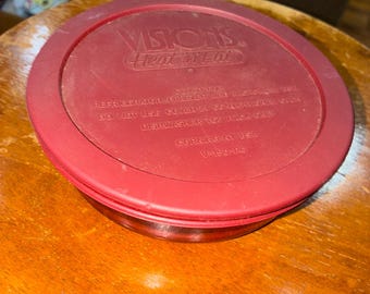 Vision vintage Corning ware v-150-b USA Grab and Go color arándano con tapa