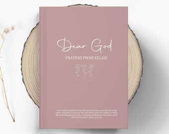 Personalized Prayer Journal For Women | Dear God Prayer Journal | Christian Gift Journal | Religious Ladies Prayer Diary | Gift for Women