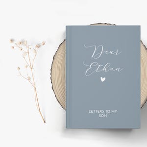 Cartas a mi hijo Diario personalizado / Diario para bebé / Cuaderno de recuerdos de bebé / Diario de embarazo / Cuaderno personalizado / Regalo para bebé