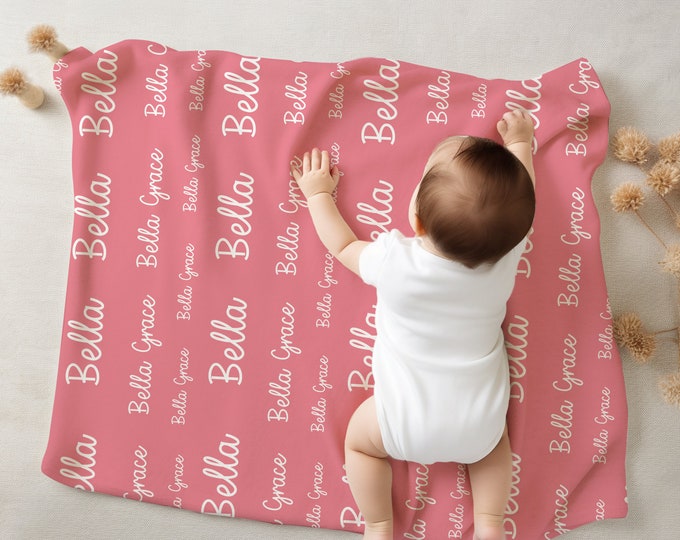 Personalized Kids Blanket, Custom Toddler Blanket, Kids Name Blanket ...