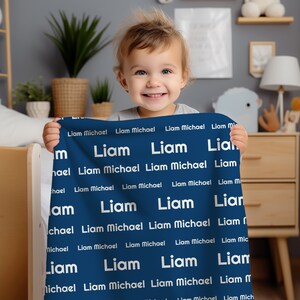 Personalized Minky Blanket | Custom Name Blanket | Toddler Blanket Personalized | Newborn Baby Name Blanket | Kids Blanket | Throw Blanket