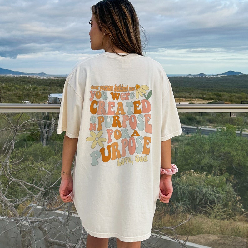 Christian Sweatshirt Created for A Purpose Sweater Etsy