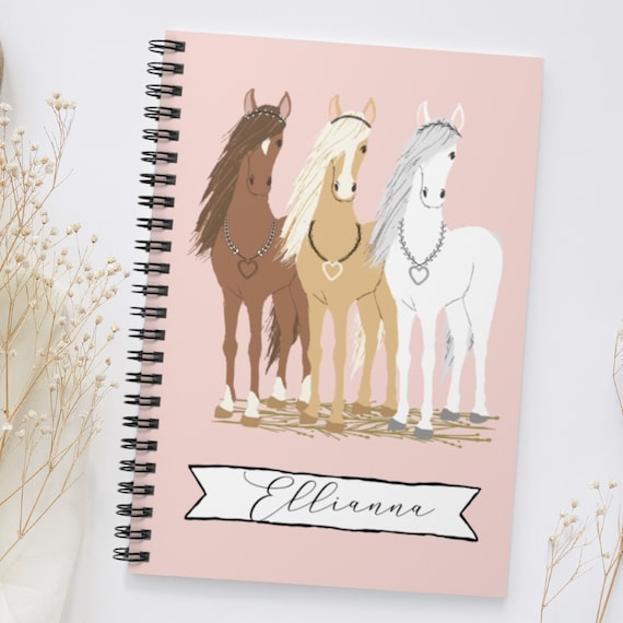 Personalized Sketchbook - Horse Designs