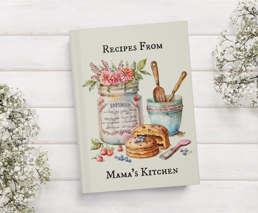 Personalized Recipe Book Keepsake Cooking Journal Gift for Grandma