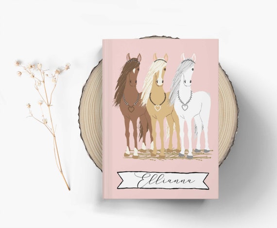 Personalized Horses Journal: Tween Girl Diary, Equestrian Gift
