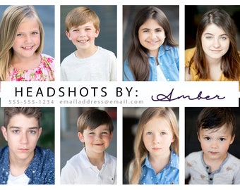 headshot template etsy