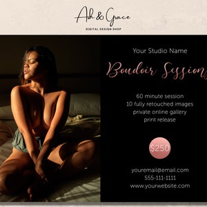 Boudoir Mini Session Vorlage | Boudoir Session Marketing, Boudoir Vorlage, Fotograf Marketing, Boudoir Marketing Vorlage, Boudoir