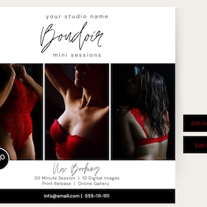 Boudoir Mini Session Vorlage | Boudoir Session Marketing, Boudoir Template, Fotograf Marketing, Boudoir Marketing Template, Valentine