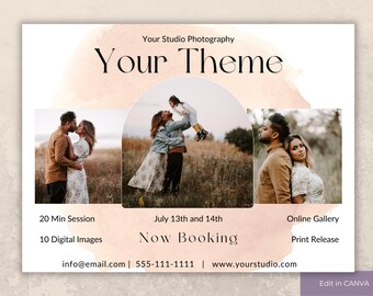 Mini Session Marketing Template, Your Own Theme Marketing Template, Photography Marketing Board, Social Media Advertising, Mini's Template