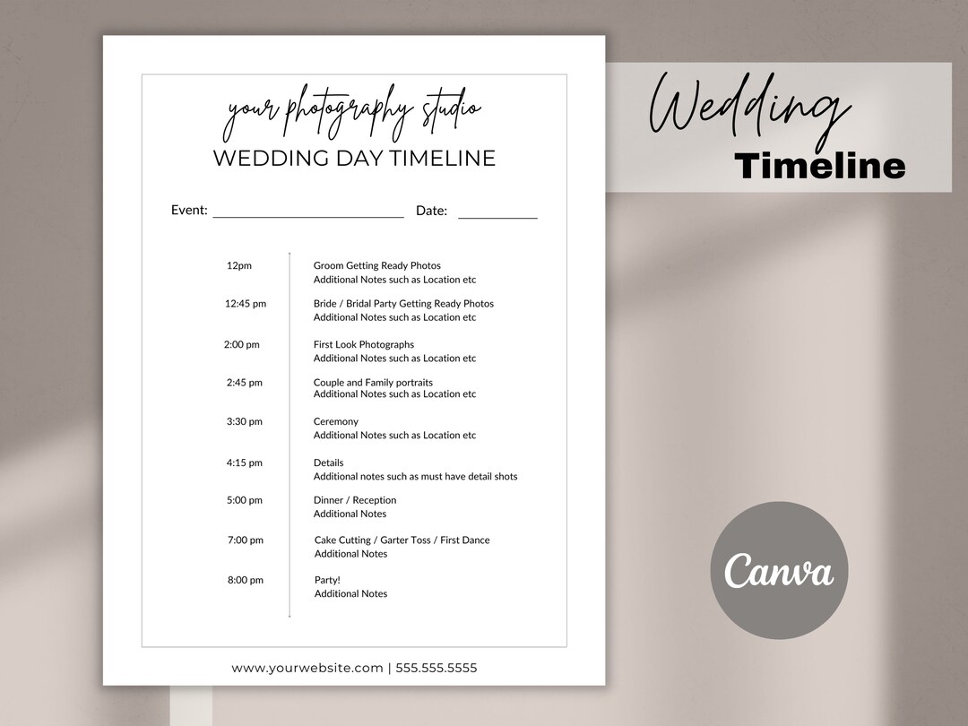 Timeline Template Wedding Day Timeline Template Wedding Photographer Timeline Template Wedding Day Timeline Template Wedding Photographer