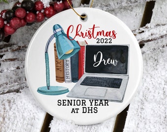 School Ornament/Personalized Gift/Senior Ornament/Senior Gifts/High School Ornament/College Ornament/Student Gift/Senior 2023/Christmas Gift