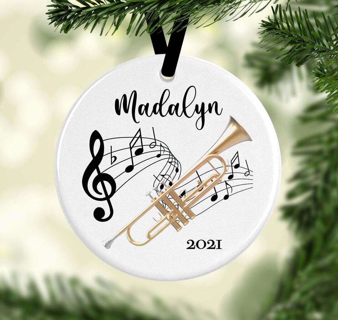 Trumpet Ornament/trumpet Player Gift/christmas Ornaments/personalized