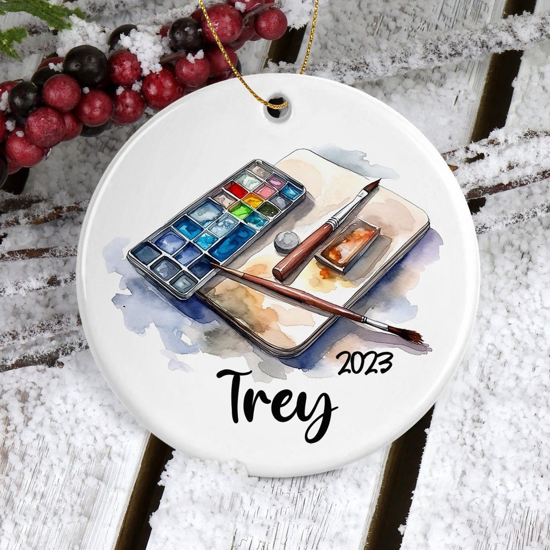 Artist Ornament, Artist Gifts, Artist Ornament Girl, Personalized Boy