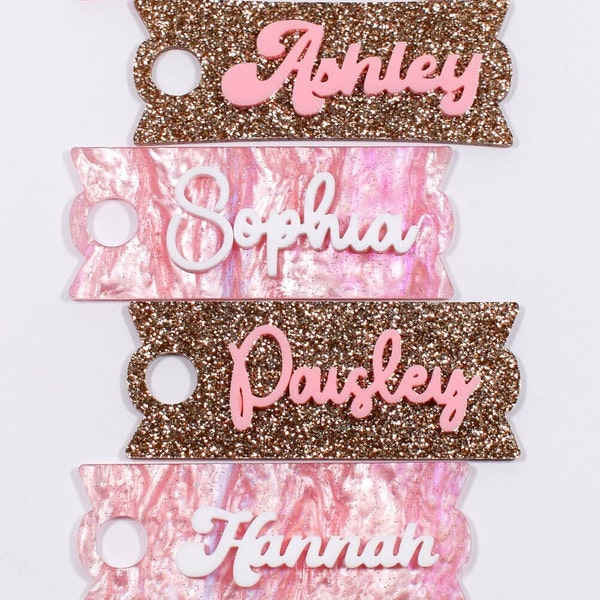 Stanley Name Plate, Stanley Cup Accessories, Personalized Tumbler Name Tag,    Custom Stanley Lid Tag for 30 0z or 40 oz, Personalized Gift