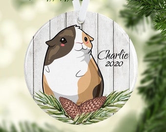 Personalized Guinea Pig Christmas Ornament: Pet Lover Gift