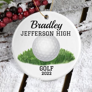 Personalized Golf Gifts/Golf Ornament/Golf Gifts for Men/Golf Gifts for Women/Golf Decor for Christmas/Custom Golf Christmas Tree Ornament