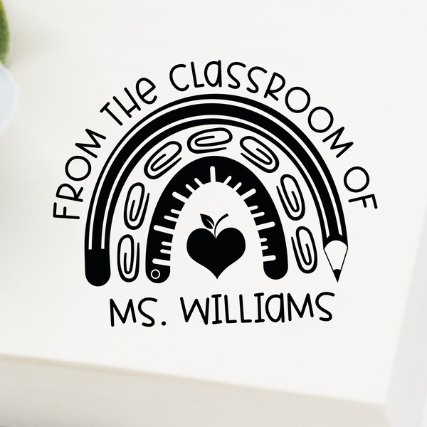 Teacher Stamp Etsy