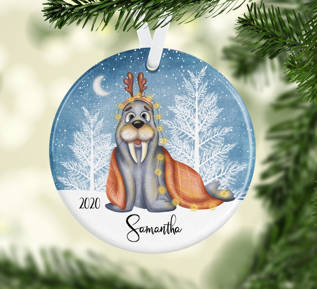 Walrus Christmas Ornament 