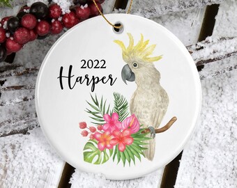 Cockatiel Ornament/Bird Ornaments/Personalized Gift/Cockatiel Bird Gifts/Pet Ornament/Pet Lover Gift/Christmas Tree Decor/Bird Lover Gift