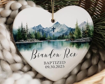 Baptismal Gift, Baptism Ornament, Baptism Gift for Boy, Baptism Gift for Girl, Christening Gifts, Christmas Ornament, Personalized Ornament
