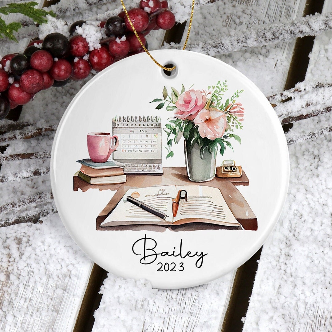 Writer Christmas Ornament 