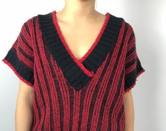 80's Wide Rib Sweater Vest