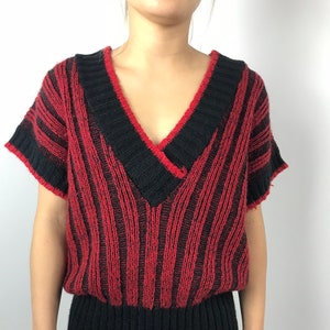 80&#39;s Wide Rib Sweater Vest