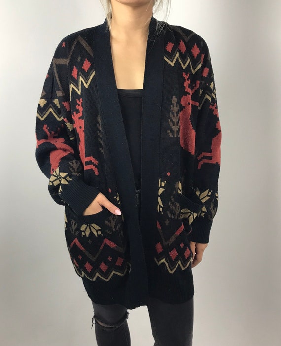 90's Oversized Fall Sweater Cardigan