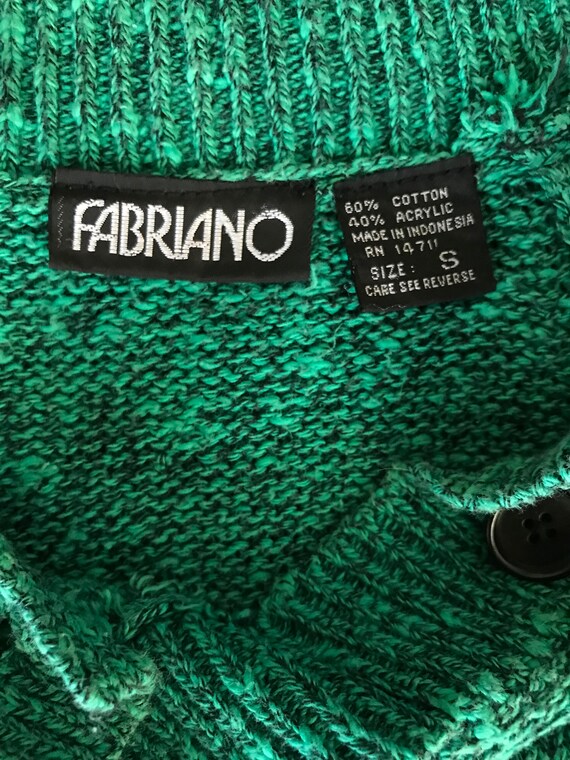 90's Green Marled Pullover Sweater - image 3