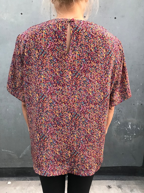 90's Boxy Printed Blouse - image 2