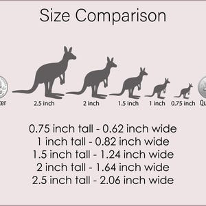 Kangaroo Stickers, Marsupials, Outback Animals, Australian Theme Birthday Party, Envelope Sealing Stickers, Removable Vinyl Planner Stickers image 2