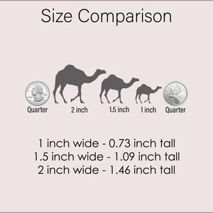 Camel Stickers, Arabian Camel, Desert Animals, Dromedary Camel, Removable Vinyl, Baby Shower Invitation, Envelope Stickers, Envelope Seal image 2