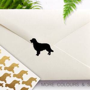 Retriever Stickers, Pet Dog, Retriever Envelope Sealing Stickers, Wedding Invitation, Baby Shower, Party Stickers, Removable Vinyl Stickers